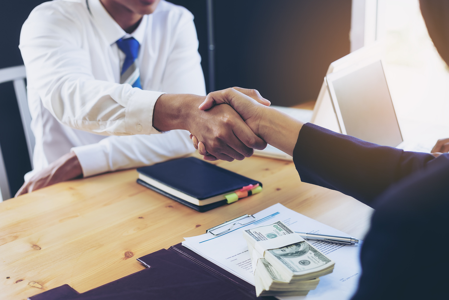 Businessman Handshake After Successful Loan